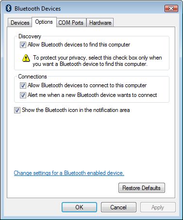 Use Bluetooth Headset With Computer Vista